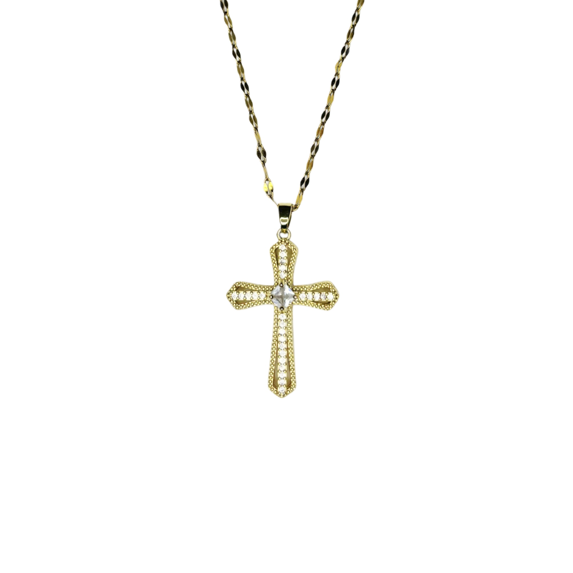 Trinity Cross Necklace